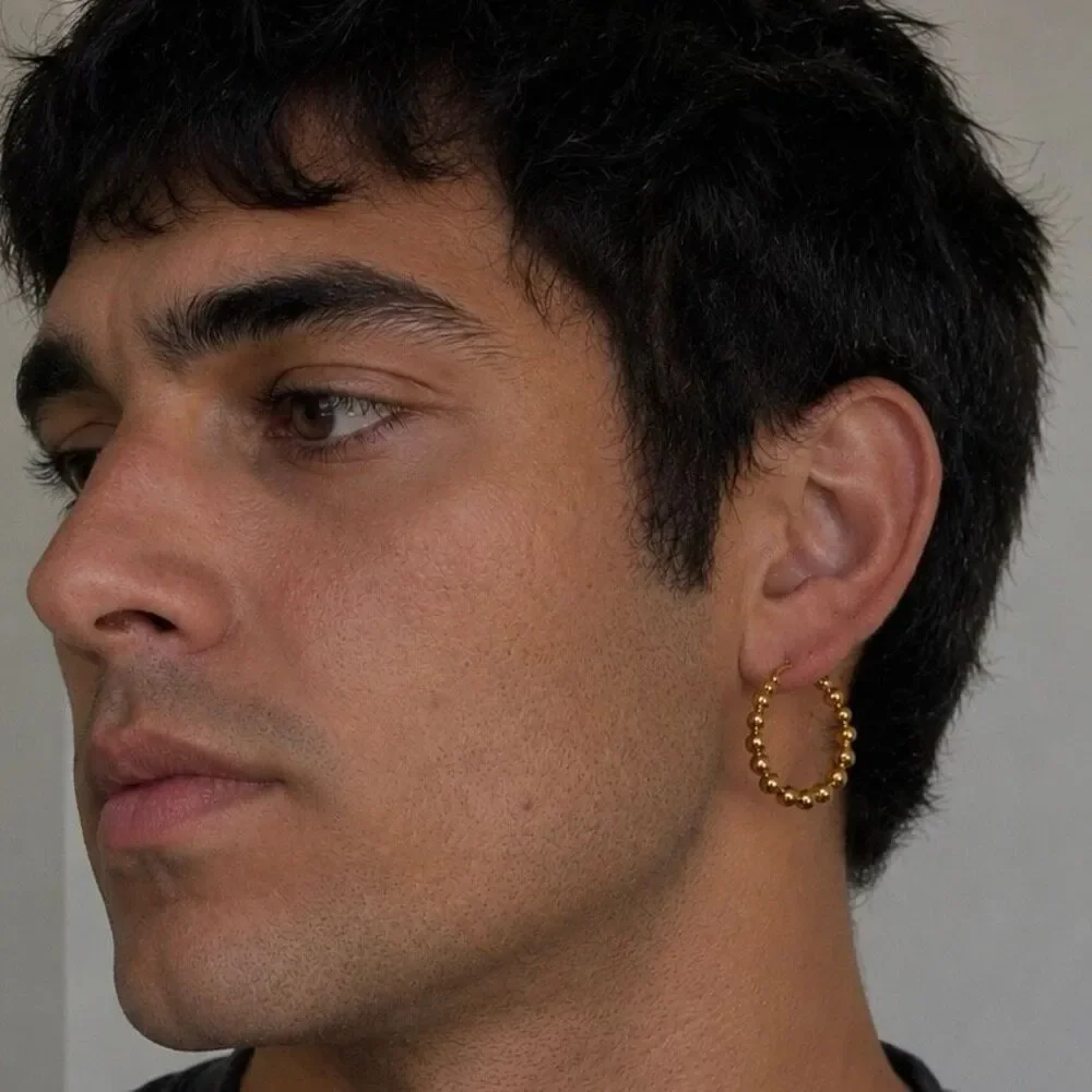 Graduated Ball Hoops, Gold Tone